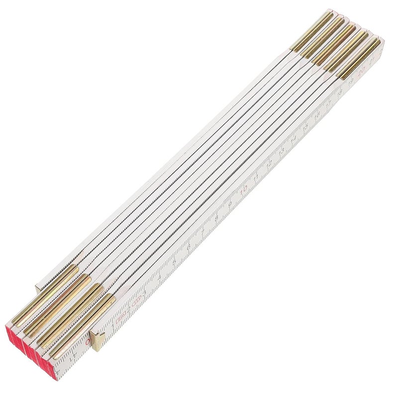 Precision Folding Ruler Plastic Woodworking Tool 12 Inch 300mm Measuring - Image 1