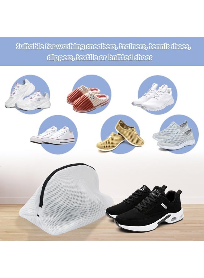 أكياس غسل الأحذية، مجموعة من 3 أكياس غسيل شبكية قابلة لإعادة الاستخدام للأحذية الرياضية، والأحذية الرياضية للجري، تتناسب مع مقام الرجل حتى المقام 12 - Image 2