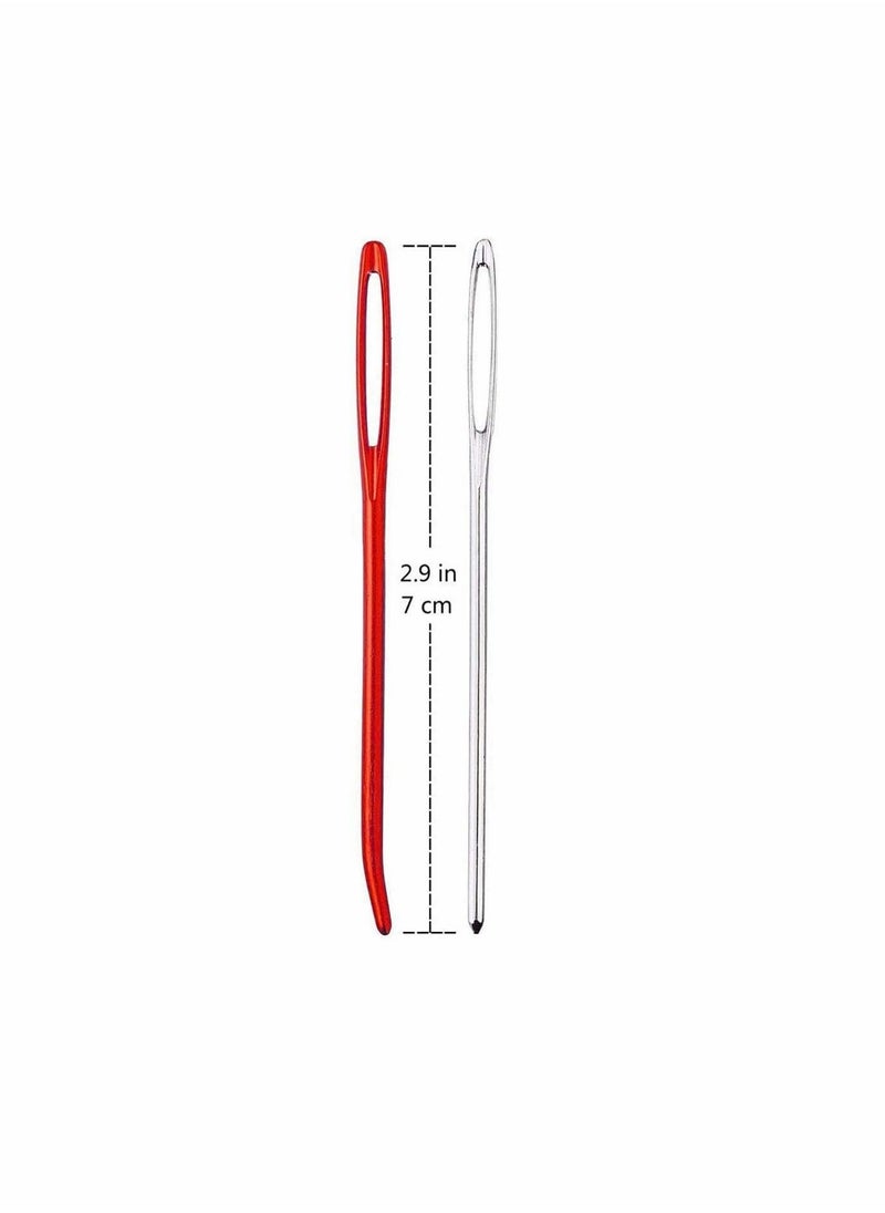 Crochet Hooks Set, Ergonomic Grip Soft Handles Aluminum Crochet Hook Smooth Knitting Needles Kit with Bag for Arthritic Hands, Extra Long?Knit Needles Weave Yarn Set, Best for Women  - Image 5