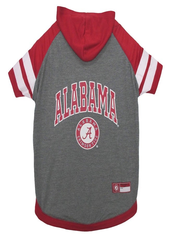 Pets First NCAA Alabama Crimson Tide Hoodie for Dogs & Cats, Medium Collegiate Licensed Dog Hoody Tee Shirt. Sports Hoody T-Shirt for Pets. College Sporty Dog Hoodie Shirt. - Image 1
