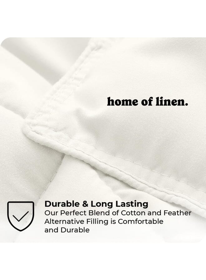 Home of linens Cotton - Plain - Heavy Comforter - 4Kgs - Down Alternative Filling - (For Matress 180cm/200cm) - Size  (250cm x 240cm) - Pastel - Image 3