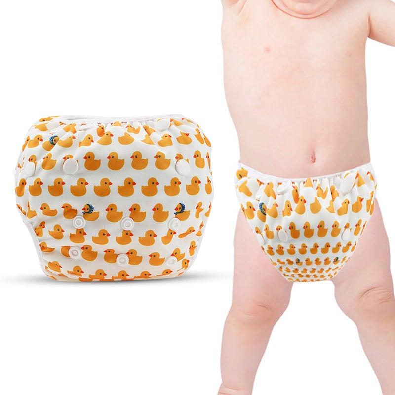 Reusable Swim Diaper: Adjustable Waterproof Layer, Breathable & Leak-Proof 3D Leg Design - Comfortable Absorbent Swim Diaper for Infant Baby Summer Pool Use - Image 2