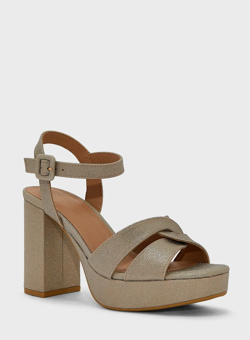 NEW LOOK Triumphant Double Strap High Heel Sandals