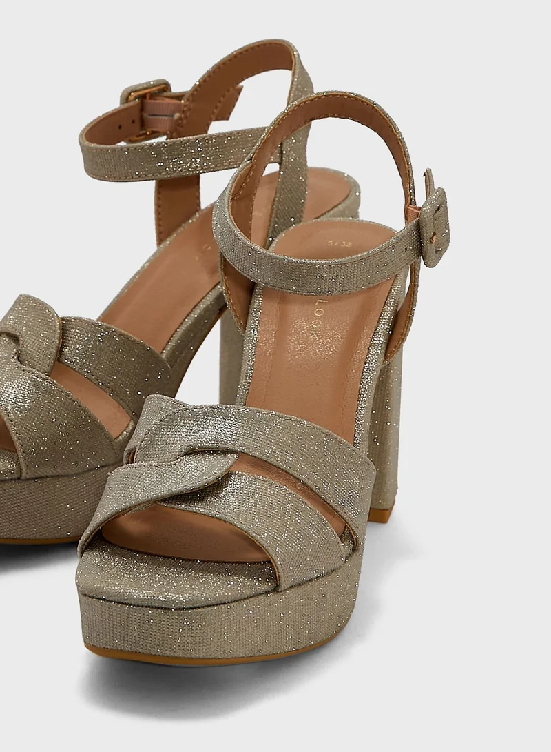 NEW LOOK Triumphant Double Strap High Heel Sandals