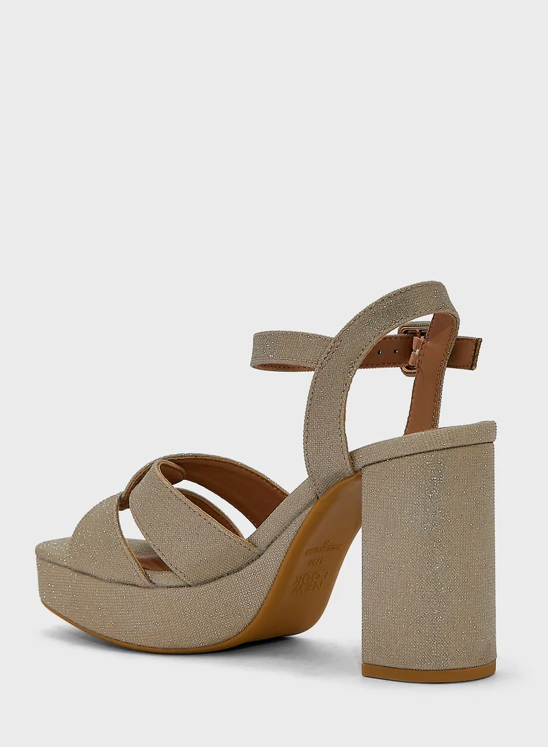 NEW LOOK Triumphant Double Strap High Heel Sandals