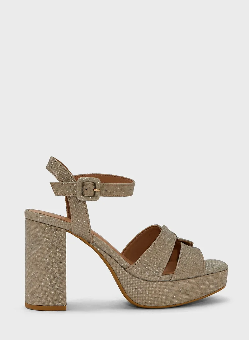 NEW LOOK Triumphant Double Strap High Heel Sandals