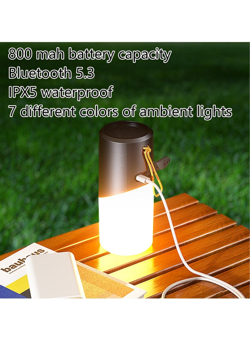 Excefore Portable Bluetooth Speaker, 7 Preset Light Modes, Bluetooth 5.3, IPX5 Waterproof, 20m Long Range, Perfect for Camping, Hiking, Mountaineering, Outdoor Activities and Cycling  - Image 3