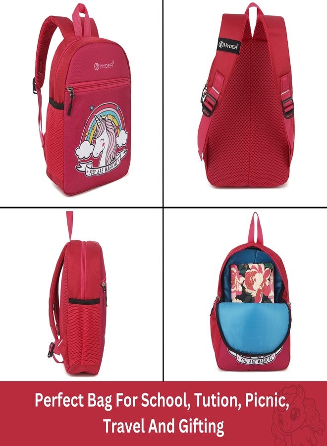 HYDER Kids 10L Cartoon Printed Best Stylish Lightweight Spacious Waterproof Casual/Picnic/School Bag/Backpack for Children Boys And Girls (Unicorn) - Image 2
