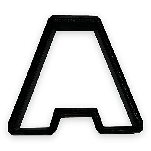 Bundle of Fun A Capital Block Letter Cookie Cutter with Easy to Push Design (3.5 inch) - Image 1