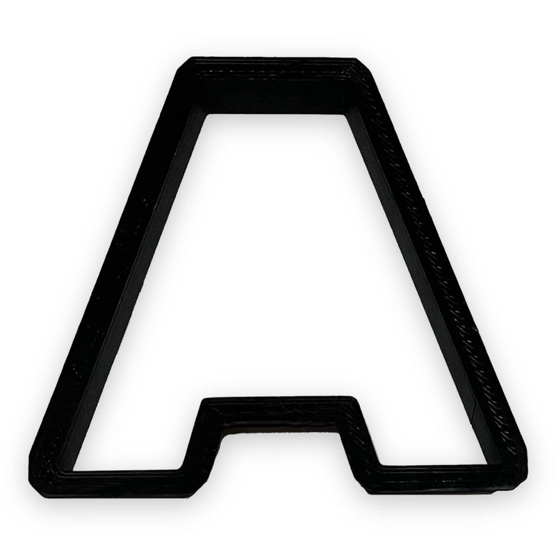 Bundle of Fun A Capital Block Letter Cookie Cutter with Easy to Push Design (3.5 inch) - Image 2