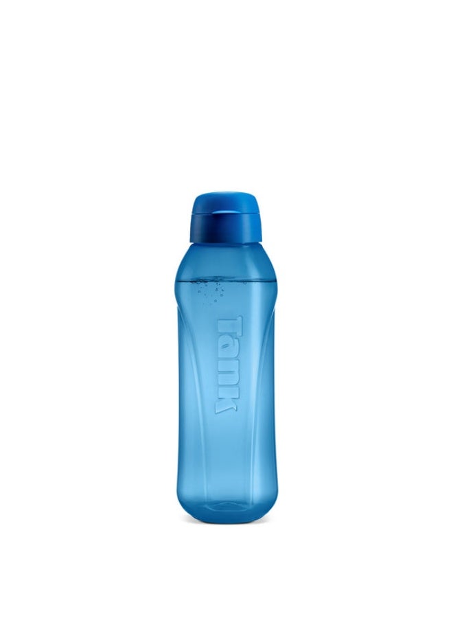 Tank Go, 800ml, Polypropylene Plastic Bottle, BPA Free, Leakproof - Blue - Image 1