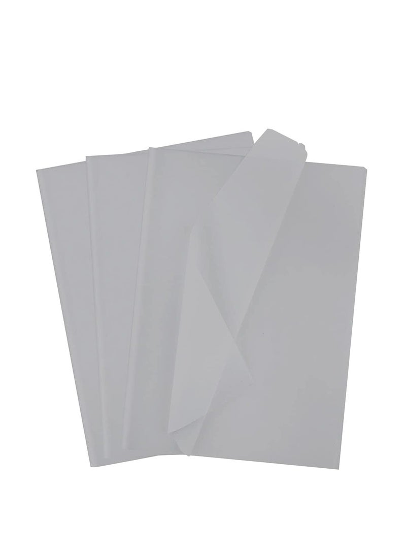 MARKQ أوراق تغليف هدايا رمادية للتصميمات اليدوية، أكياس الهدايا، العطلات، أعياد الميلاد، 50 × 75 سم (50 ورقة)... - Image 1