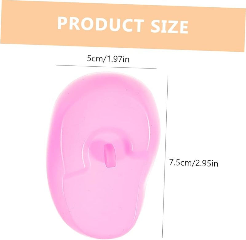 4 قطع واقيات أذن سيليكون أرجوانية لتلوين الشعر، أغطية أذن مخفضة للضوضاء - Image 3