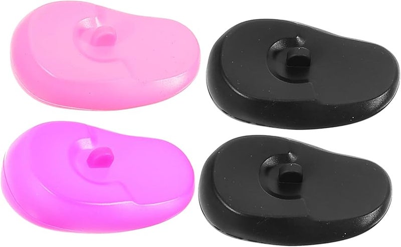 4 قطع واقيات أذن سيليكون أرجوانية لتلوين الشعر، أغطية أذن مخفضة للضوضاء - Image 1