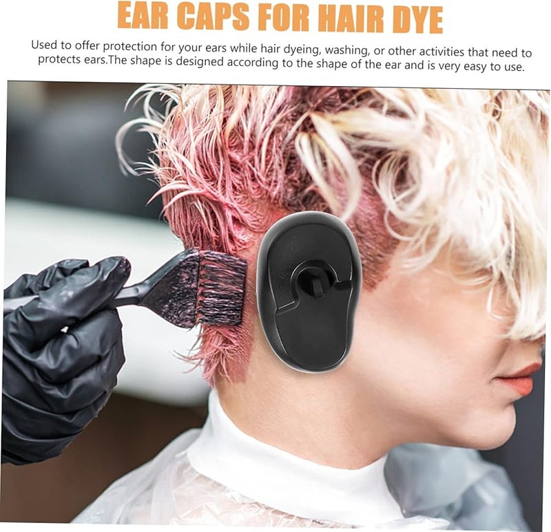 4 قطع واقيات أذن سيليكون أرجوانية لتلوين الشعر، أغطية أذن مخفضة للضوضاء - Image 4