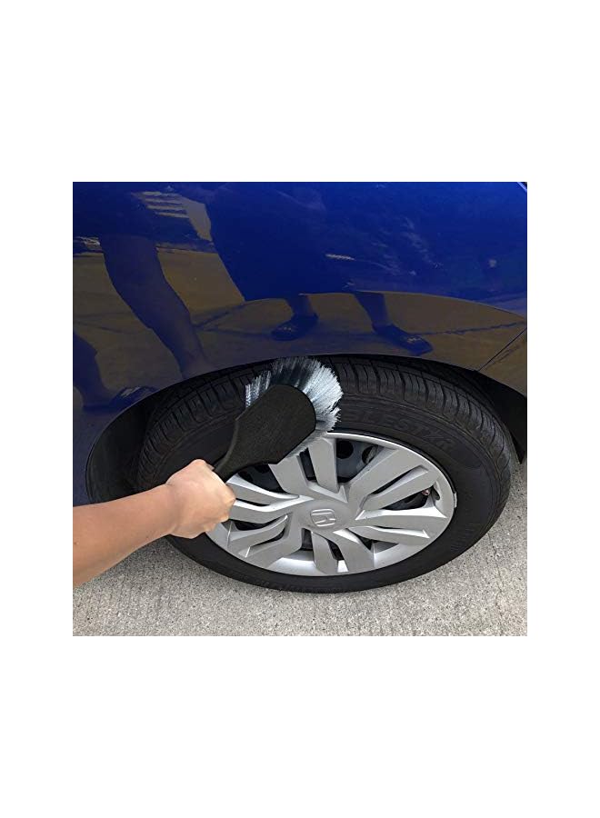 promass Tyre Polish Brush for Car,Automotive Care Brushes Wheel Cleaning Applicator for Motorcycle - Image 3