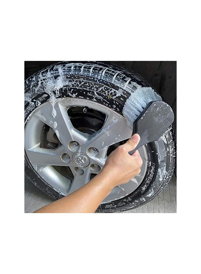 promass Tyre Polish Brush for Car,Automotive Care Brushes Wheel Cleaning Applicator for Motorcycle - Image 5