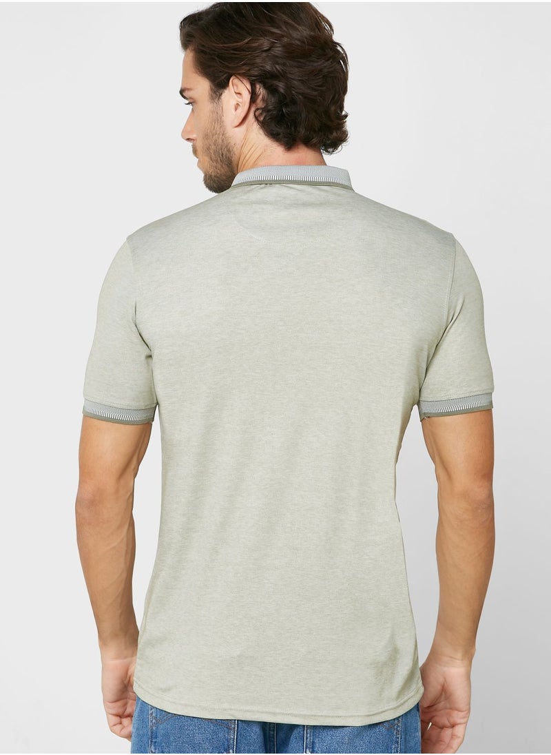 Slub Polo Shirt