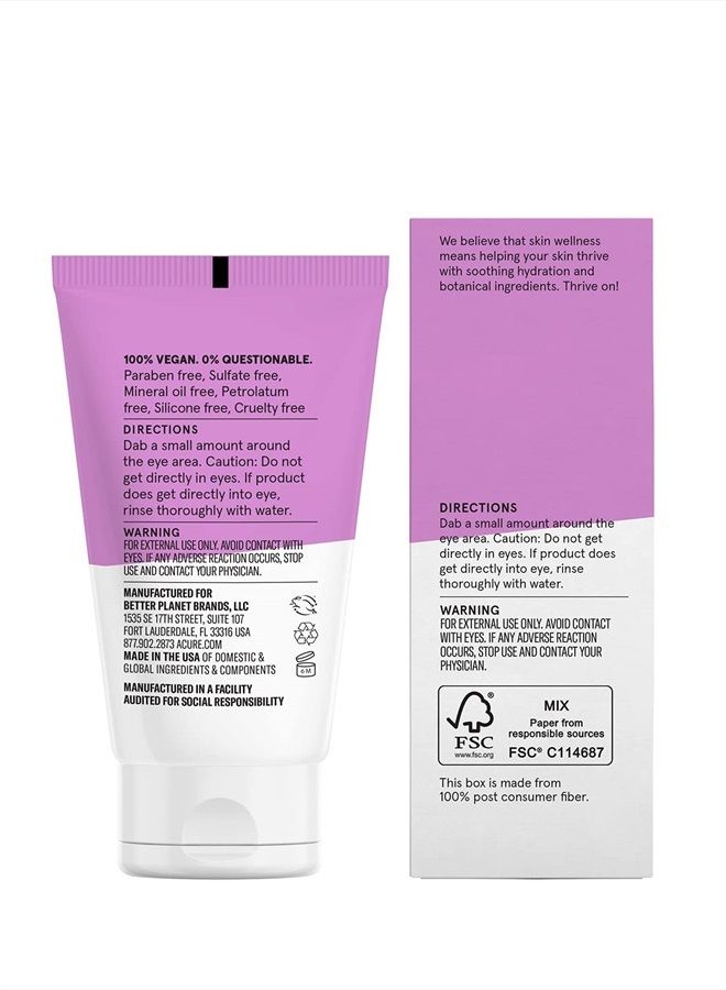 Acure ACURE Radically Rejuvenating Eye Cream | 100% Vegan | Provides Anti-Aging Support | Chlorella & Edelweiss Extract - Hydrates & Minimizes Fine Lines , Ivory 1 Fl Oz  - Image 4