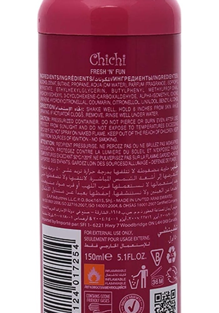Sapil Chichi Parfumed Deodorant for Women - 150 ml - Image 2