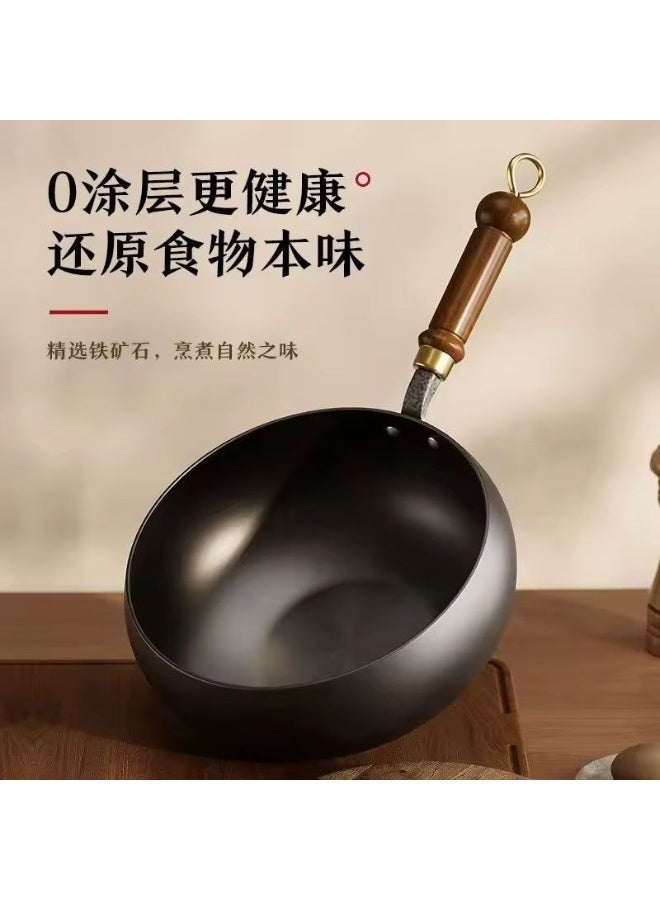 مقلايه ووك مقاس 24 سم  بغطاء بيركس  و مقبض غير قابله للزق ولا التجريح - Image 1