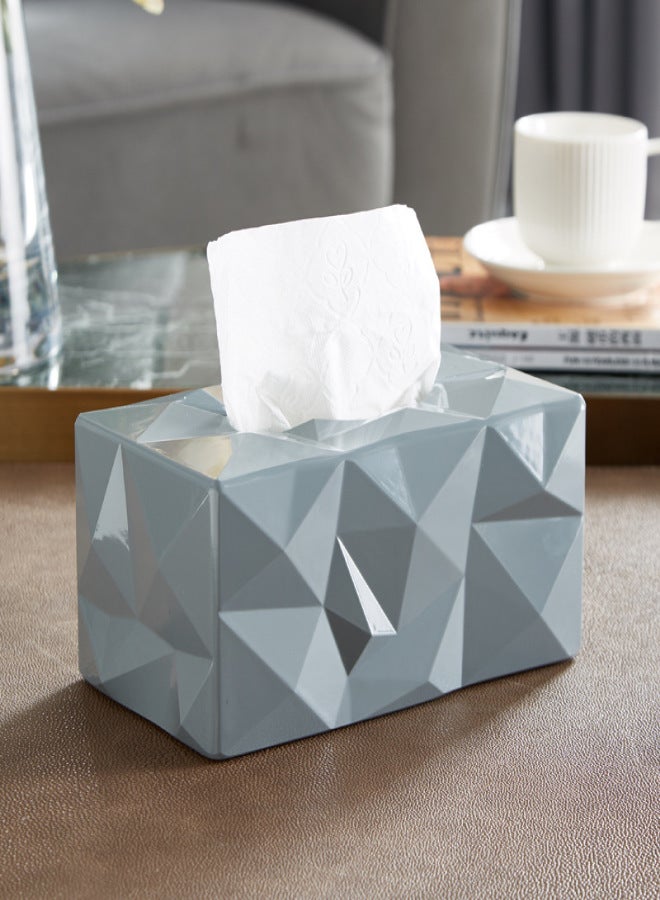 European and American ins tissue box paper box melamine household hotel living room creative coffee table desktop storage box wholesale(White) - Image 3