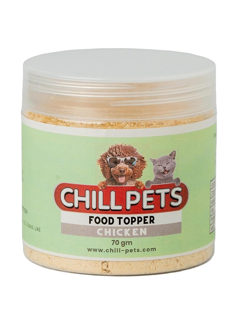 Chill Dogs Chicken Food Topper For Dogs And Cats 70g 