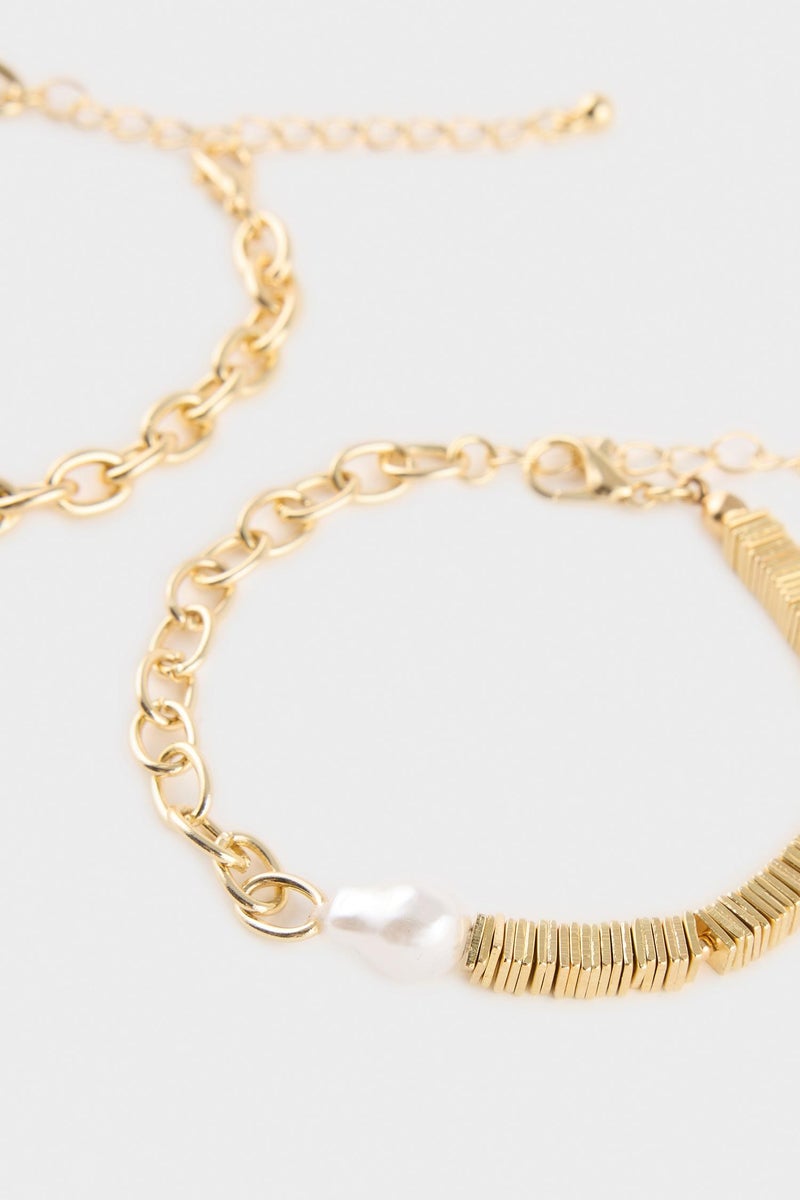 DeFacto Gold Woman Woman 2 Piece Bracelet Set Casual - Image 4