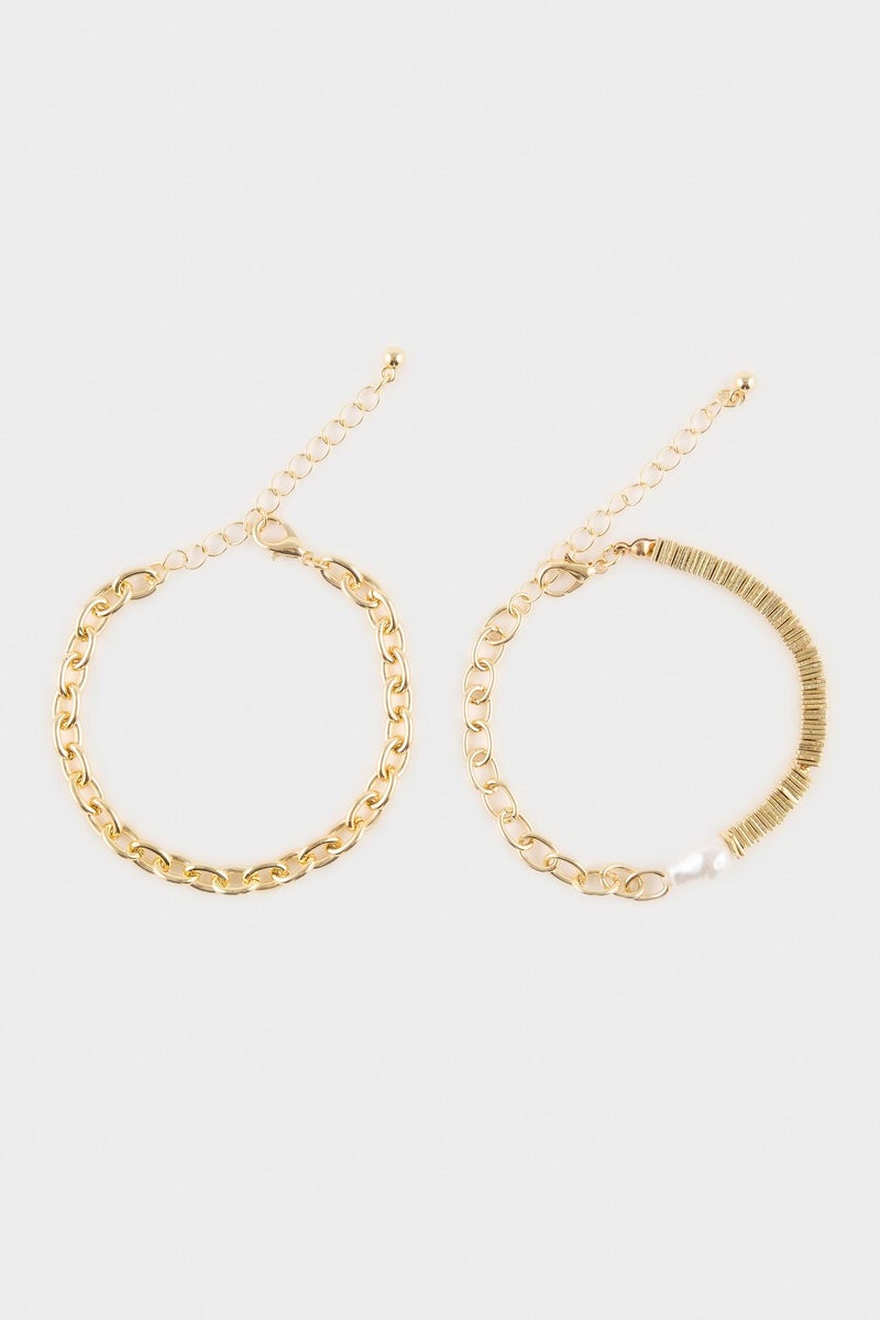 DeFacto Gold Woman Woman 2 Piece Bracelet Set Casual - Image 3