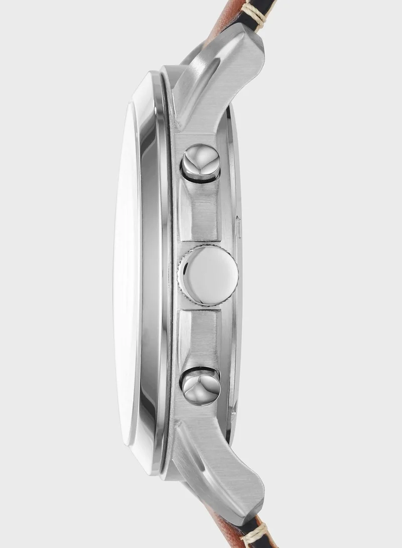FOSSIL Fs5210 Leather Strap Analog Watch