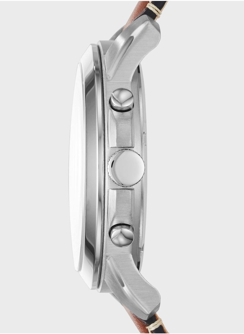 FOSSIL - Fs5210 Leather Strap Analog Watch - Image 1