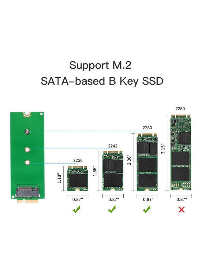 NIBEMINENT M.2 NGFF SSD Adapter Card To 2012 Apple Macbook Pro Multicolour - Image 4