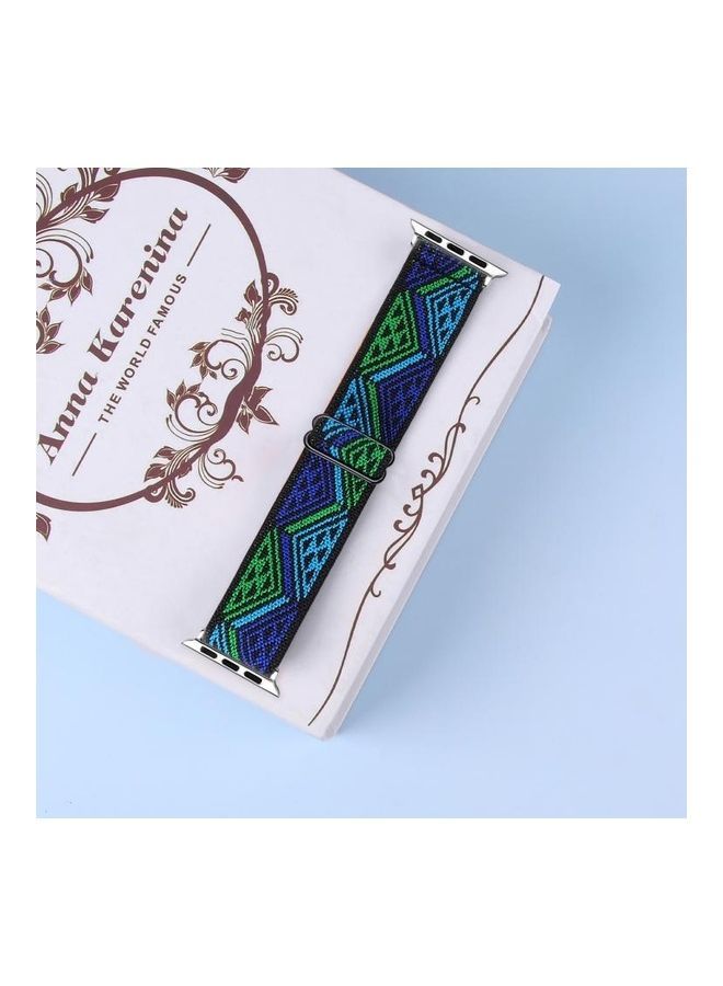 NIBEMINENT Elastic Watch Strap For Apple Series 7 45mm/6 & SE 5 4 44mm/3 2 1 42mm Multicolour - Image 5