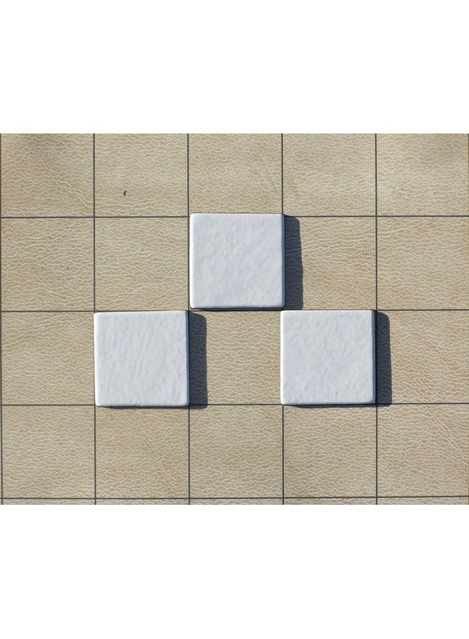 Hedral Value Pack Of 24 Dry Erase Reusable Blank 1" Square Board Game Chits Tiles Counters Markers Diy D&D - Image 4