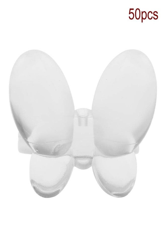 YOSOO 50Pcs/Set Nail Chart Ring, Polish Gel Nail Chart Ring, Nail Polish Ring Nail Swatches Flower/Butterfly Manicure Tool for Nail Art Manicure Tip for Nail Art Color Display (01#) - Image 1