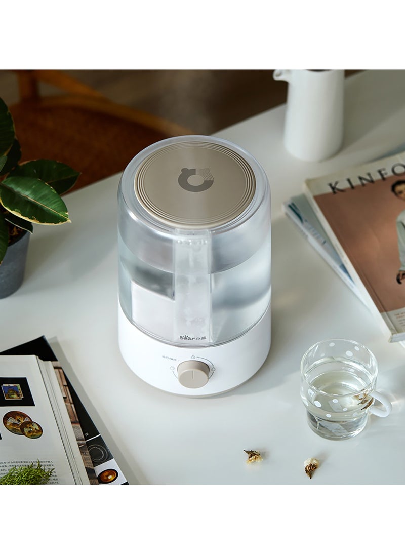 Bear - 3L Air Humidifier Top Fill Water Transparent Tank Quiet Cool Mist Humidifier Step-less Mist Adjust Tabletop Humidifier biggest Mist Adjust 420ml/h (2 Pin Plug) - Image 1