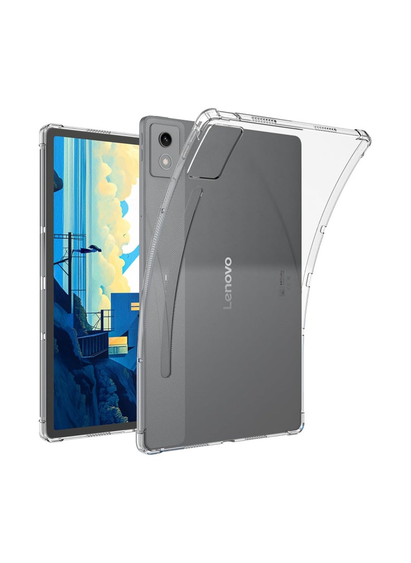 General - Suitable for Lenovo Idea Tab Pro 12.7-inch (2025) TB373FU TB375FC transparent shell, [Airbag protection] Transparent shell Flexible soft TPU drop and shock protection back shell - Image 1