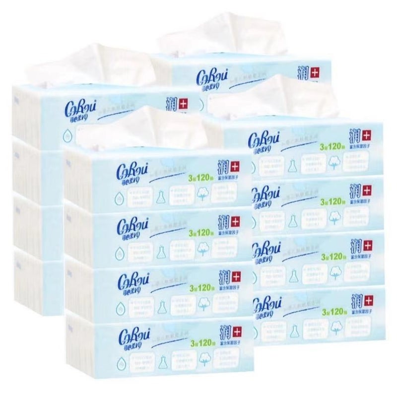 Kexin Soft Baby Paper Towel Cloud Paper Towel Moisturizing Soft Paper Towel Newborn Baby Household Paper 120 16 Pack - Image 1