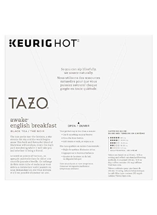 TAZO أكواب شاي إنجليزي إفطار واكي كاب لأسلوب إفطار تقليدي جريء شاي أسود مشروب صباحي يحتوي على كافيين 16 كوب كاب - Image 3