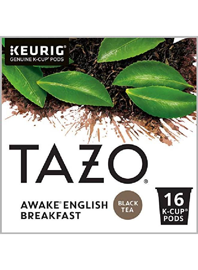 TAZO أكواب شاي إنجليزي إفطار واكي كاب لأسلوب إفطار تقليدي جريء شاي أسود مشروب صباحي يحتوي على كافيين 16 كوب كاب - Image 2