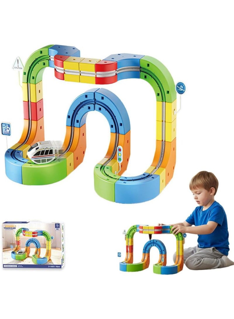 Magnetic Track Building Set, 69 pieces - Image 5