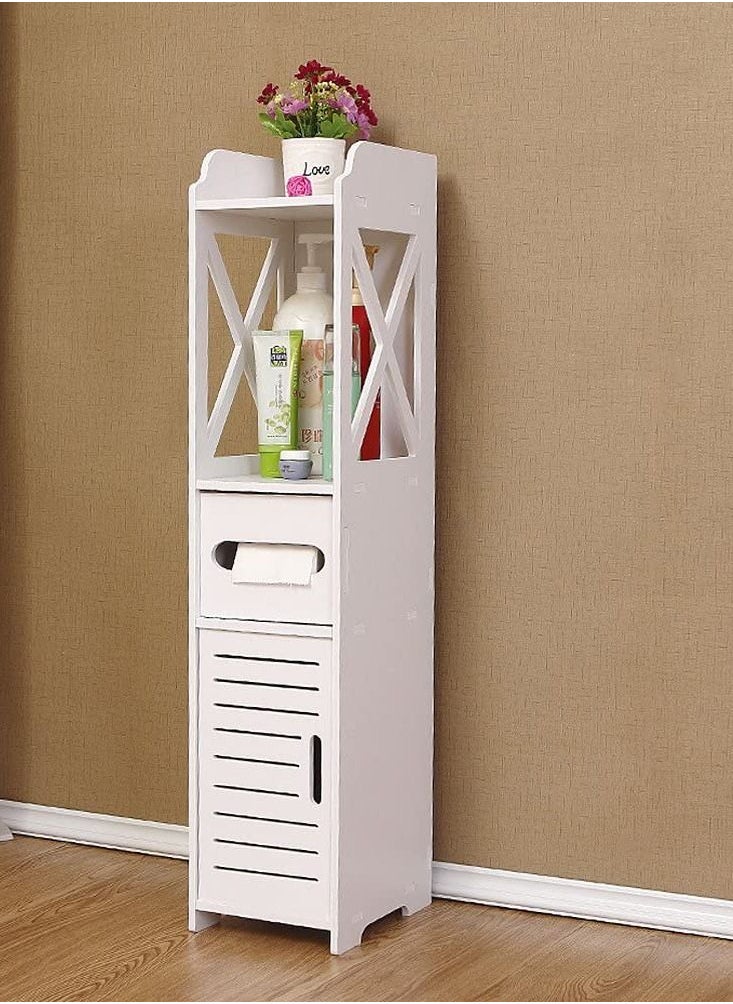 LINGWEI - Bathroom Storage Corner Floor Cabinet - Image 1