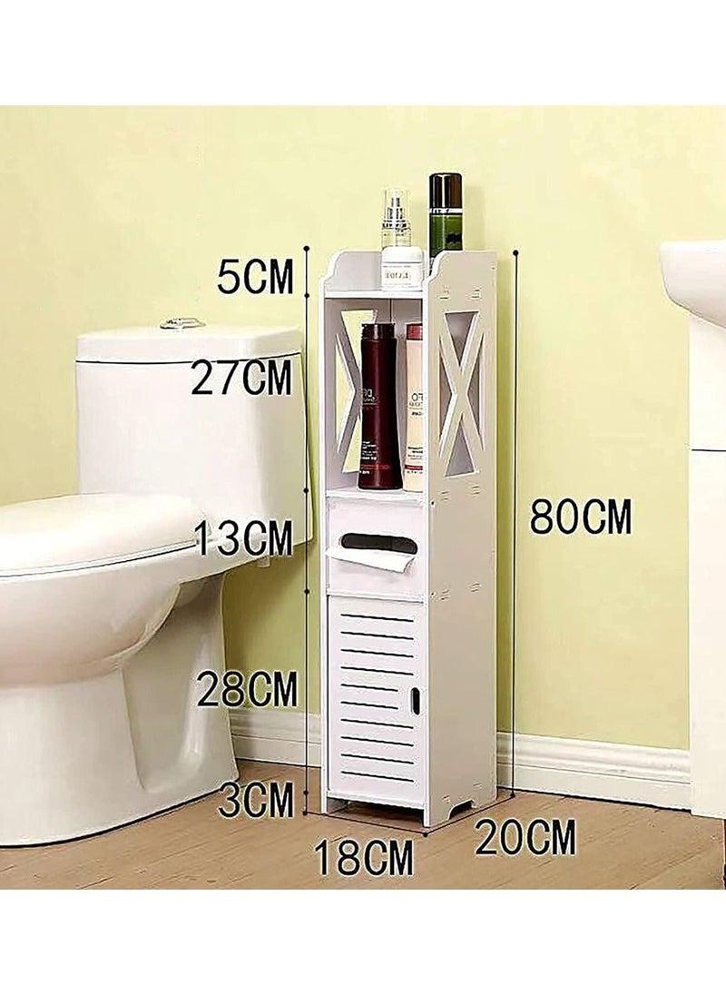 LINGWEI - Bathroom Storage Corner Floor Cabinet - Image 1