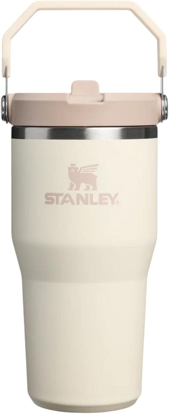 Stanley IceFlow GO 590ml/20oz Flip Straw Water Bottle - Cream - Image 1