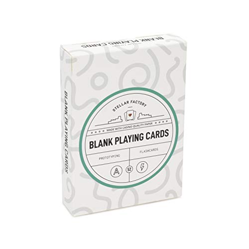 Stellar Factory Premium Blank Playing Cards (52 PCS) DIY, Game Design, Prototyping, and Flashcards - 1 Count - Image 1