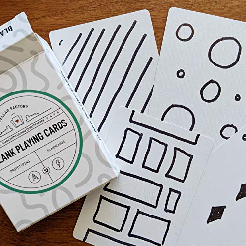 Stellar Factory Premium Blank Playing Cards (52 PCS) DIY, Game Design, Prototyping, and Flashcards - 1 Count - Image 5