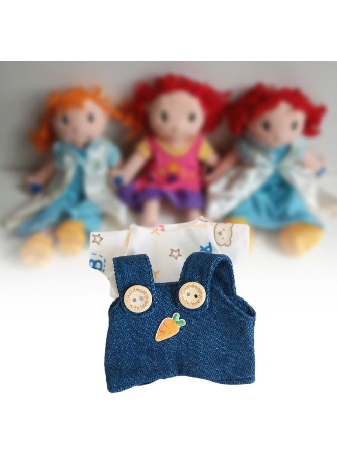 Dolls Suspender Pant Overalls Costume Accessories for 17cm Dolls Girls Dolls Style B - Image 3