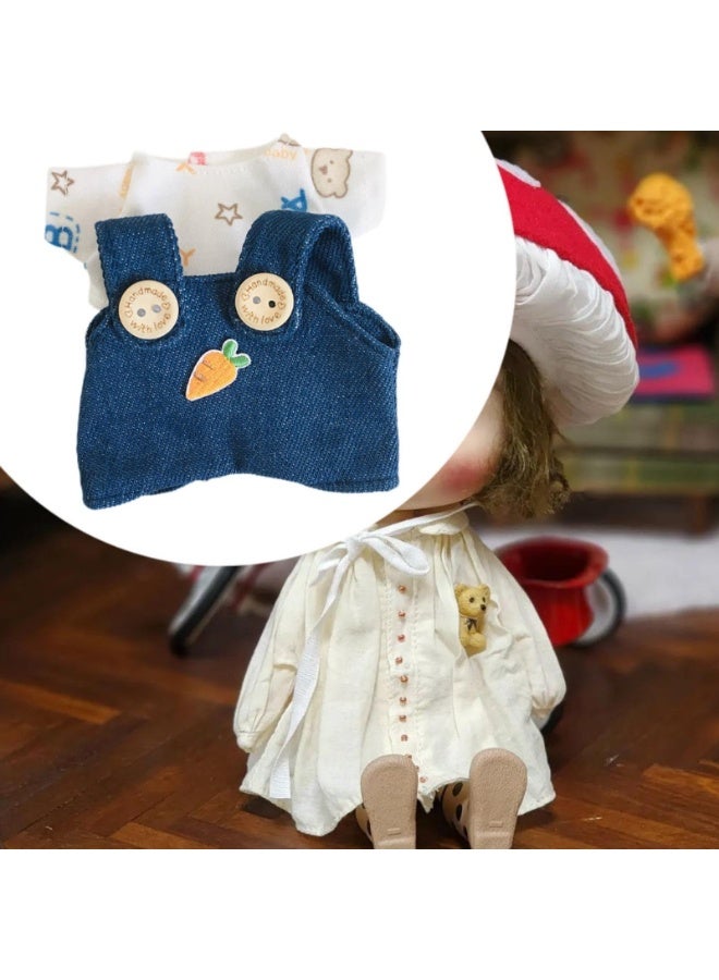 Dolls Suspender Pant Overalls Costume Accessories for 17cm Dolls Girls Dolls Style B - Image 2