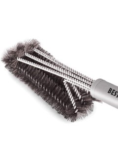Best Best BBQ Grill Brush Stainless Steel 18" Barbecue Cleaning Brush w/Wire Bristles & Soft Comfortable Handle - Perfect Cleaner & Scraper for Grill Cooking Grates  - Image 1
