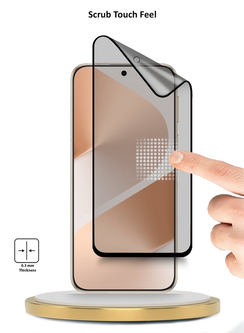 Wtech Huawei Pura 80 5G 2025 Premium Nano Ceramic Full Glue Full Cover Matte Flexible Screen Protector (MSCNMN) - Clear/Black - Image 4